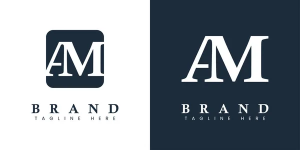 Logotipo Letra Moderno Simple Adecuado Para Cualquier Negocio Con Iniciales — Archivo Imágenes Vectoriales