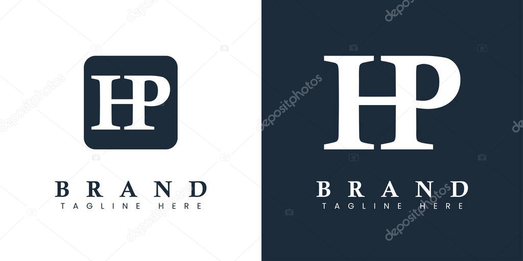 Modern Letter HP Logo, suitable for any business or identity with HP or PH initials.