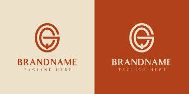 Harf GQ veya QG Oval Logo, QG veya GQ baş harfleri olan her iş için uygundur.