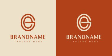 GE harfi veya EG Oval logosu, EG veya GE baş harfleri olan her iş için uygundur.