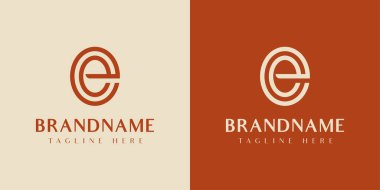 EE ya da E harfleri Oval logo, EE veya E harfleriyle başlayan her iş için uygundur..