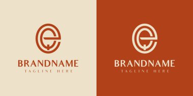 Harf EQ veya QE Oval Logo, EQ veya QE harfleriyle başlayan her iş için uygundur..