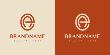 Harf EA veya AE Oval Logo, AE veya EA harfleriyle başlayan her iş için uygundur..
