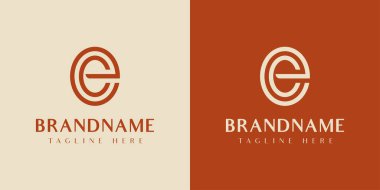 AK veya CE Oval Logosu, CE veya AK 'nin baş harfleri olan her iş için uygun.