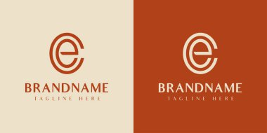 CE veya AK Oval Logosu, AK veya CE 'nin baş harfleri olan her iş için uygun.