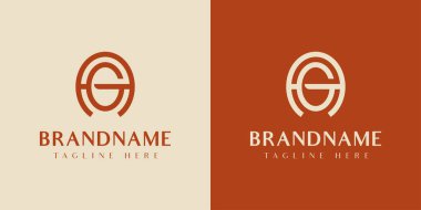 Harf AG veya GA Oval Logo, AG veya GA harfleriyle başlayan her iş için uygundur..