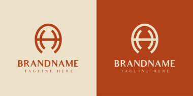 AH ya da HA Oval logosu, AH ya da HA harfleriyle başlayan her iş için uygundur..