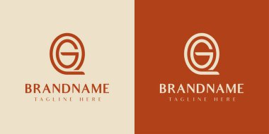QG ya da GQ Oval Logosu, QG ya da GQ harfleriyle başlayan her iş için uygundur..