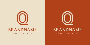 QO veya OQ Oval Logosu, QO veya OQ harfleriyle başlayan her iş için uygundur..