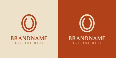 OU ya da UO Oval Logosu, OU ya da UO harfleriyle başlayan herhangi bir iş için uygun.