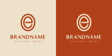 OE ya da EO Oval Logosu, OE ya da EO harfleriyle başlayan her iş için uygundur..