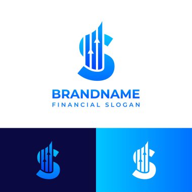 S Harfi Finansal Harf Logosu, baş harfleri S ile başlayan her işletme için uygundur..