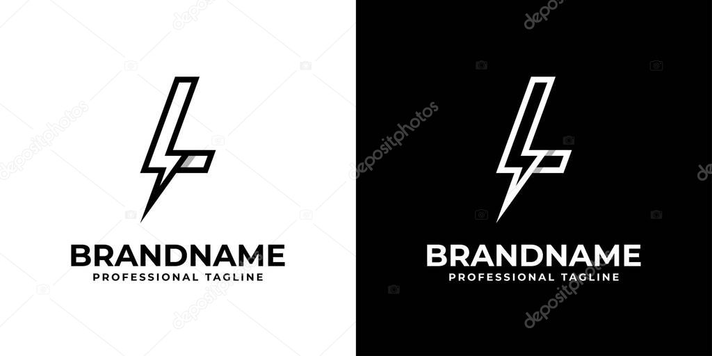 Letter L Power Logo, suitable for any business related to power or electricity with L initials.