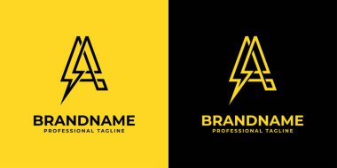 A Harfi Enerji Logosu, A harfli elektrik ve enerji ile ilgili her iş için uygundur..