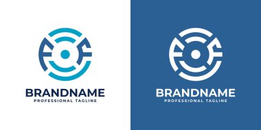 FF Küresel Teknoloji Mektubu Monogram Logosu, F veya FF harfleriyle başlayan her iş için uygundur..