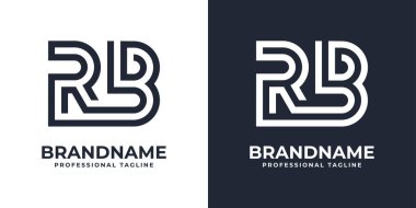 Simple RB Monogram Logo, Suitable for any business with RB or RP initials.