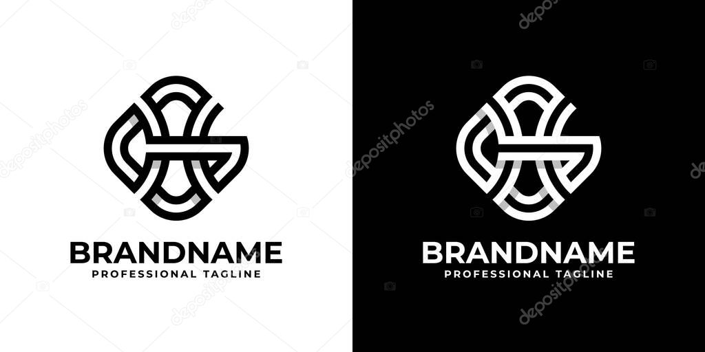 Unique GH or HG Monogram Logo, Suitable for any business with GH or HG initials.