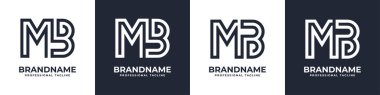 Simple MB Monogram Logo, suitable for any business with MB or BM initial.