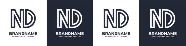Simple ND Monogram Logo, suitable for any business with ND or DN initial.
