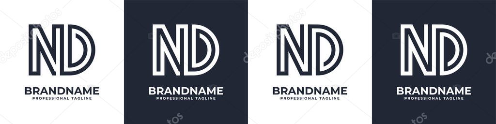Simple ND Monogram Logo, suitable for any business with ND or DN initial.