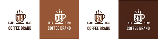 Letter Káva Logo Vhodné Pro Jakoukoli Činnost Související Kávou Čajem — Stockový vektor