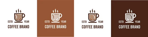 Буква Логотип Кофе Подходит Любого Бизнеса Связанного Кофе Чай Другие — стоковый вектор