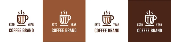 Letter Coffee Logo Sopii Kaikille Yrityksille Jotka Liittyvät Kahvia Teetä — vektorikuva