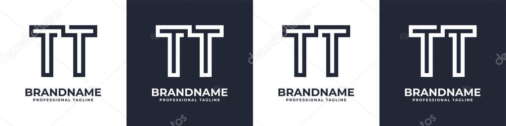 Simple TT Monogram Logo, suitable for any business with T or TT initial.