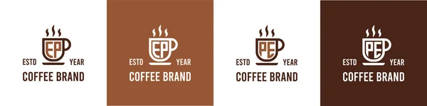 Letter Coffee Logo Vhodné Pro Jakékoliv Podnikání Související Kávou Čajem — Stockový vektor
