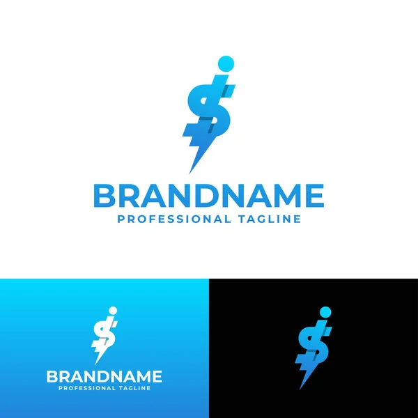 Buchstabe Power Logo Geeignet Für Jedes Geschäft Mit Oder Initialen — Stockvektor