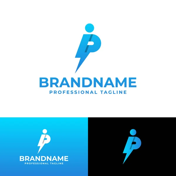 Letter Power Logo Підходить Будь Якого Бізнесу Або Ініціалами — стоковий вектор