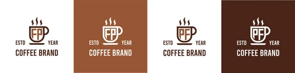 Letter Coffee Logo Vhodné Pro Jakékoli Podnikání Související Kávou Čajem — Stockový vektor