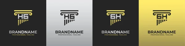 Lettre Lawyer Logo Adapté Toute Entreprise Liée Avocat Avec Initiales — Image vectorielle