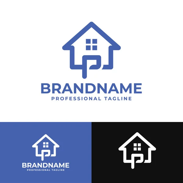 Letter Home Logo Vhodné Pro Jakékoliv Podnikání Související Domem Nemovitosti — Stockový vektor