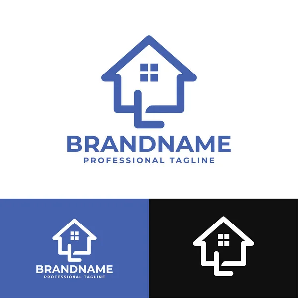 Buchstabe Home Logo Geeignet Für Jedes Geschäft Zusammenhang Mit Haus — Stockvektor
