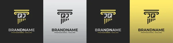 Lettre Lawyer Logo Adapté Toute Entreprise Liée Avocat Avec Des — Image vectorielle