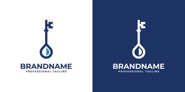 Anahtar Bırakma Logosu. Anahtar ve Bırakma ile ilgili her iş için uygundur.