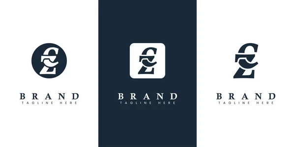 Μοντέρνο Και Απλό Λογότυπο Letter Κατάλληλο Για Κάθε Επιχείρηση Αρχικά — Διανυσματικό Αρχείο