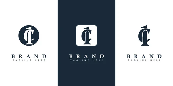 Nowoczesne Proste Małe Logo Literowe Odpowiednie Dla Każdej Firmy Inicjałami — Wektor stockowy