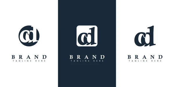 Modern Eenvoudig Lowercase Letter Logo Geschikt Voor Elk Bedrijf Met — Stockvector