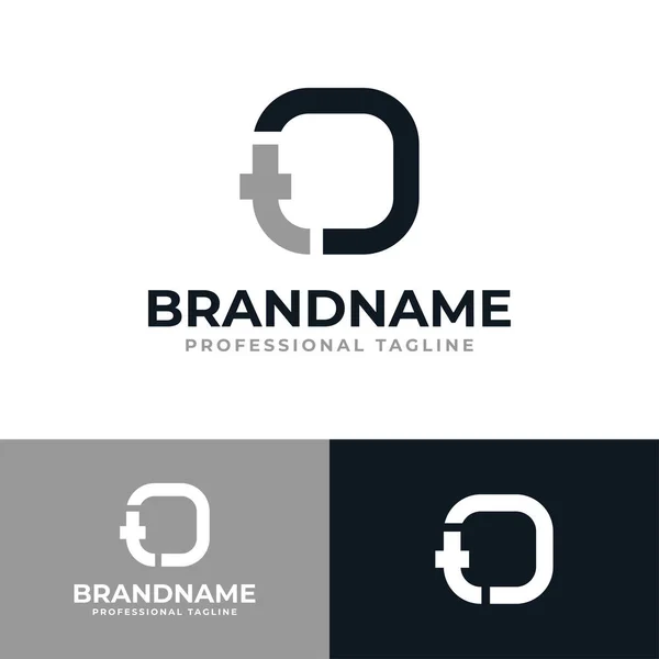 Logo Monogramme Lettre Adapté Toute Entreprise Avec Initiales — Image vectorielle