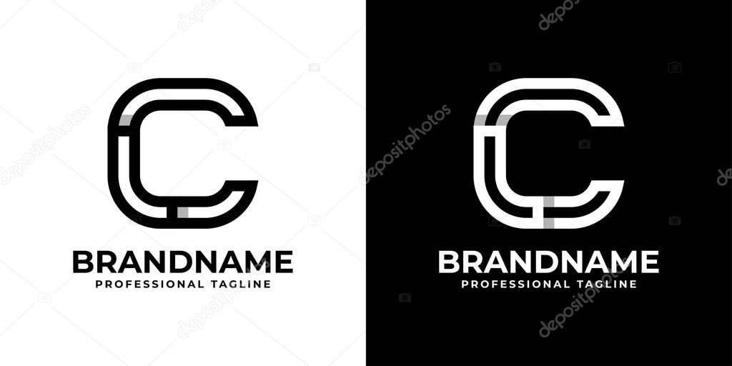 Letter CL or LC Monogram Logo, suitable for any business with CL or LC initials