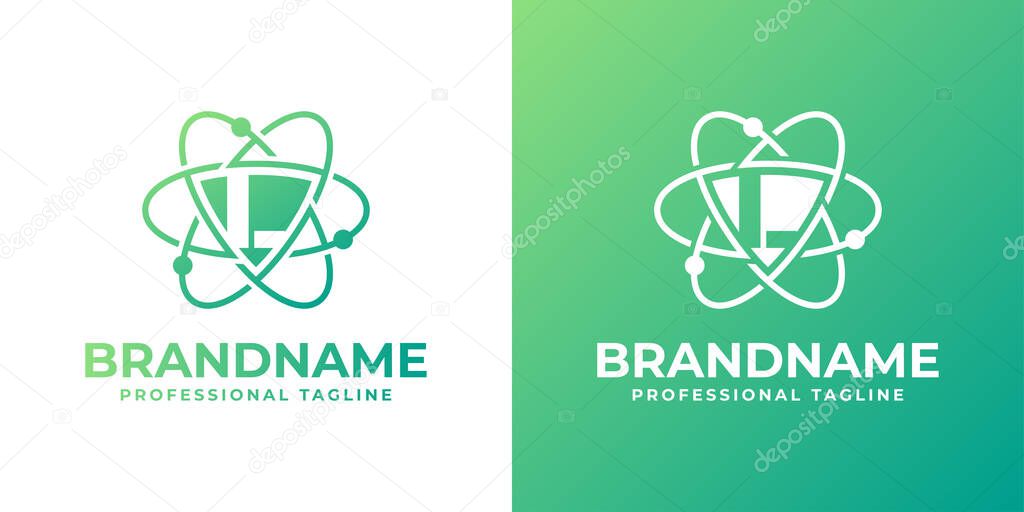 Letter L Cyber Security or Atom Logo, suitable for any business related to shield, cyber security, technology, or Atom with L initials.