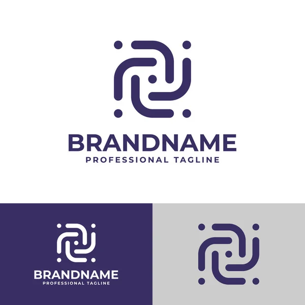 Logo Lettre Multiple Adapté Toute Entreprise Avec Initiales — Image vectorielle