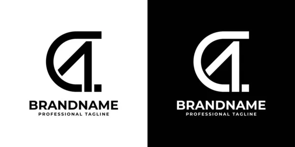 Letter Monogram Logo Geeignet Für Jedes Unternehmen Mit Oder Initialen — Stockvektor