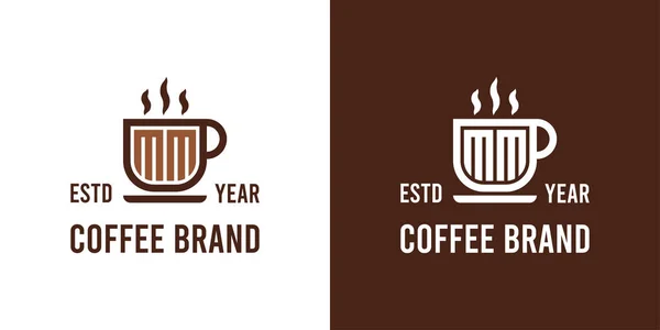 Kahve Logosu Kahve Çay Veya Harfli Diğer Tüm Işletmeler Için — Stok Vektör