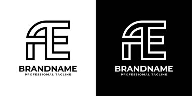 AE ya da EA Monogram Logosu, AE veya EA harfleriyle başlayan her iş için uygundur..