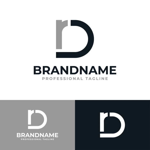 Logotipo Letra Monogram Adequado Para Qualquer Empresa Com Iniciais — Vetor de Stock
