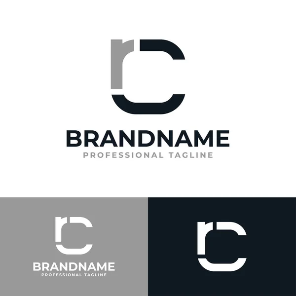 Brief Monogram Logo Geschikt Voor Elk Bedrijf Met Initialen — Stockvector