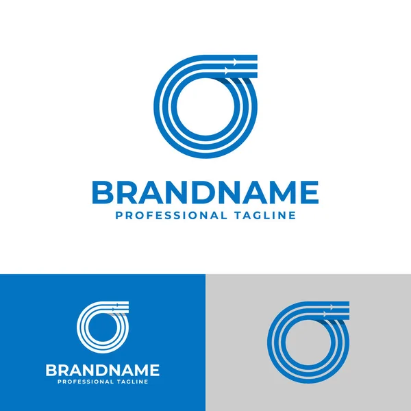 Huruf Keuangan Logo Cocok Untuk Bisnis Yang Terkait Dengan Keuangan - Stok Vektor